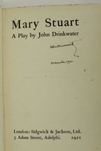 Vintage Book Mary Stuart A Play By John Drinkwater Autographed 1921 London - £31.08 GBP