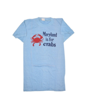 Vintage 70s Maryland T Shirt Womens S Baby Hanco Is For Crabs Single Stitch - £15.17 GBP