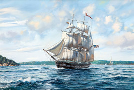 Art Giclee Printed Oil Painting Print A merchant ship Home decor Canvas - £8.11 GBP+