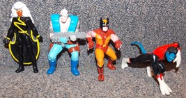 Vintage Marvel X-Men Lot of 4 PVC Figures Wolverine Cable Nightcrawler &amp; Storm - £31.59 GBP