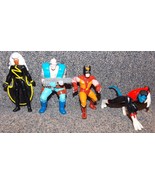 Vintage Marvel X-Men Lot of 4 PVC Figures Wolverine Cable Nightcrawler &amp;... - £31.51 GBP
