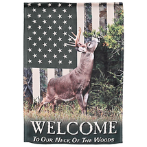 Flag Deer Camo Garden Flag 13X18 Inches - $16.95