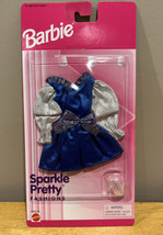 Vintage (1995) Barbie Sparkle Pretty Fashions Dress &amp; Shoes #68060-94- NEW - $15.83