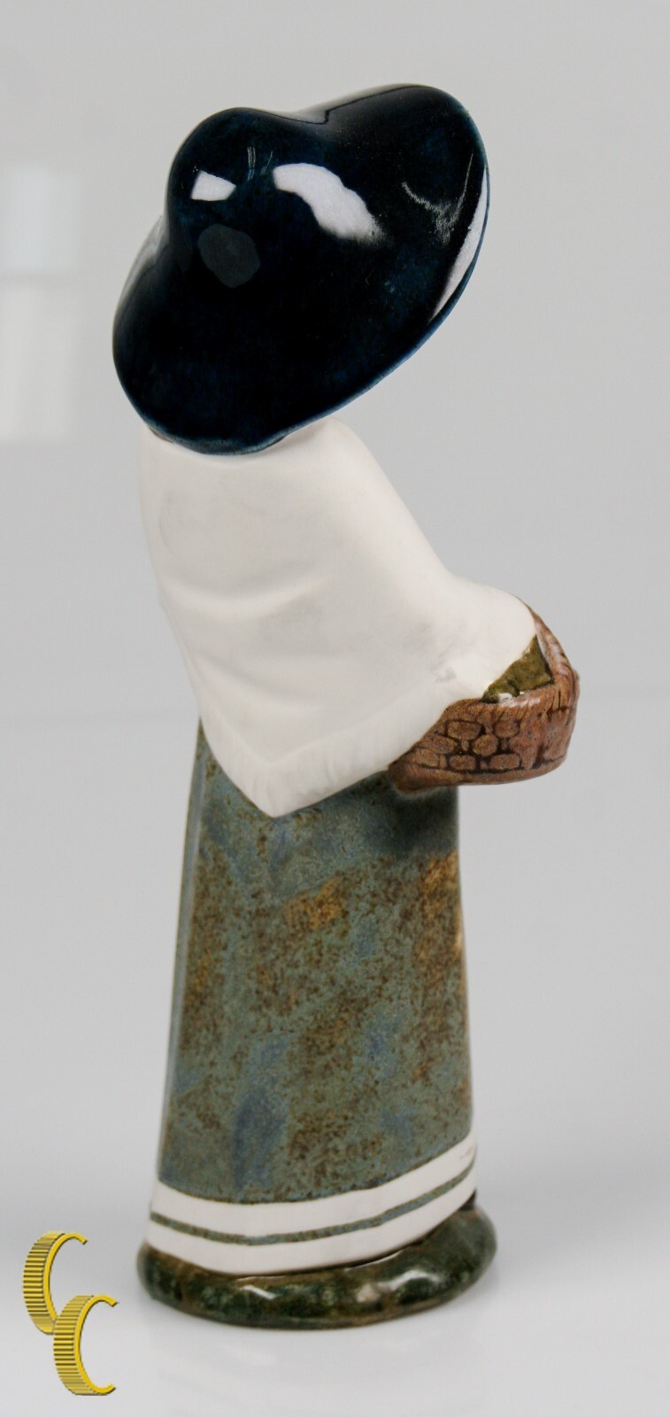 Rex Hummelwerk Valence Fille Avec Panier Et Chapeau Porcelaine Figurine Item image 3