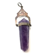 100% Natural Amethyst Quartz Pendant Thread necklace 38.60 Ct Loose Gems... - $22.93