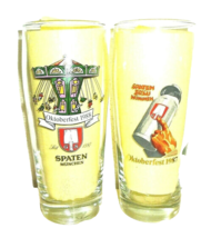 2 Spaten 1987 &amp; 1988 Munich Oktoberfest 0.5L German Beer Glasses - £15.77 GBP