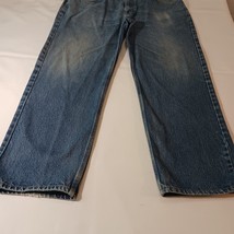 Carhartt Men's Blue Denim Jeans Measured Size 39×29 image 8