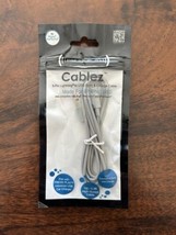 Cablez Press Play iPhone 5/5S Gray Color USB Sync Charge Cable - £12.66 GBP