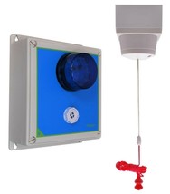 Long Range Wireless Disabled Toilet Pull Switch Alarm &amp; Flashing Strobe Light - £286.90 GBP