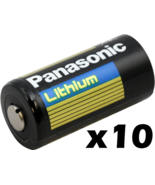 10 Pack NEW Panasonic CR123A 3 Volt Lithium Batteries CR123A For Arlo Ca... - £17.41 GBP