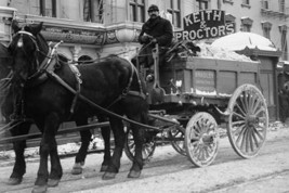 Carting Snow from New York Streets by Horse &amp; Wagon - Art Print - £17.37 GBP+