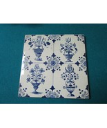 ANTIQUE SPHINX MAASTRICH HOLLAND BLUE WARE TILE 6 X 6&quot; - $145.27 CAD