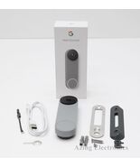 Google Nest Doorbell (Battery) Smart Wi-Fi Video Doorbell GA02076-US - Ash - $89.99
