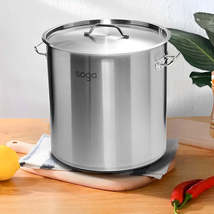 SOGA Stock Pot 21Lt Top Grade Thick Stainless Steel Stockpot 30CM 18/10 - $113.90