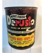 Vintage Derusto Paint Can Paper Label 1960 Matches Ford Gray Advertising - $285.59 MXN