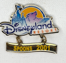 Disney 2001  Disneyland Resort Spoons 2001 Dangle Pin#9319 - $16.10