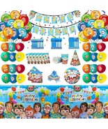 THE COLOR HUB  Birthday Party Supplies, 150 PCS. CUPS PLATES TABLE CLOTH... - £21.11 GBP