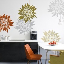 Chrysanthemum Grande Flower Stencil - Large - Wall stencils for easy decor! - £31.25 GBP
