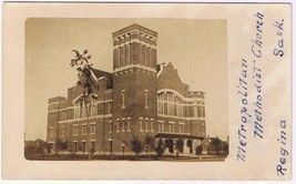 RPPC Metropolitan Methodist Church Regina Postcard 1910 B - £2.31 GBP