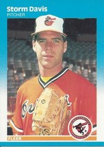 1987 Fleer Storm Davis 466 Orioles - £0.79 GBP