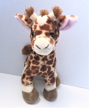 Ganz Webkinz Brown &amp; Cream Spotted Giraffe Plush Stuffed Animal NO CODE - £11.99 GBP