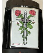 Rare  Dagger &amp; Roses Love Hate Zippo Lighter - €28,58 EUR