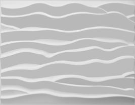 Dundee Deco JNFBAZP2104 Paintable Off White Abstract Waves Fiber 3D Wall Panel,  - £21.32 GBP+