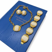 Vintage Yves Saint Laurent YSL 80s Jewelry Set Necklace Bracelet Earrings - $11,142.02 MXN