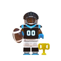 Football Player Panthers Super Bowl NFL Rugby Players Minifigures Bricks... - $3.49