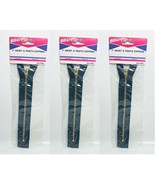 LOT OF 3 Allary Style #4862 Skirt &amp; Pants Zippers, 7 Inch, DARK BLUE - $7.88