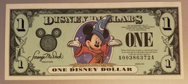 *Disney Dollars 2001 Mickey $1 Bill (Disneyland Park) New No Longer Dist... - $40.87
