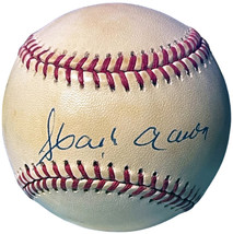Hank Aaron signed Official Rawlings RONL National League Baseball toned- Beckett - £216.00 GBP