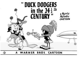 Warner Bros.&quot;Duck Dodgers 24 1/2 Century&quot; Daffy Duck Porky Animation Giclee Gift - £195.02 GBP