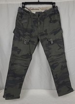 Vintage G Star Raw Camo Cargo Jeans Mens 33 X 29 Slim Straight Camouflage Pants - £57.85 GBP