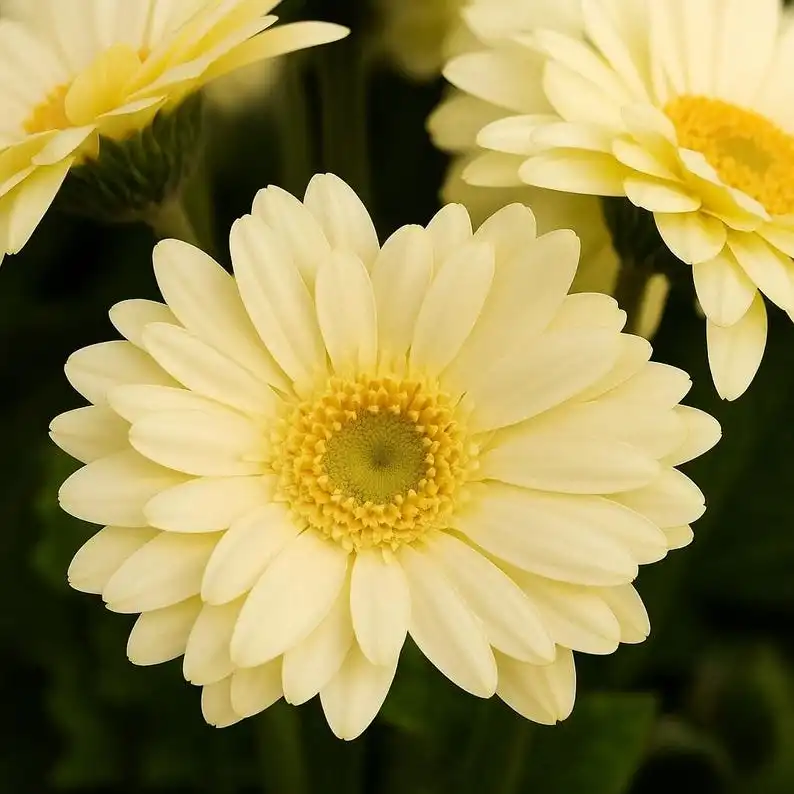 200 Light Yellow Gerbera Daisy Seeds, Perennial Flower, Bright Garden Bl... - €11,11 EUR