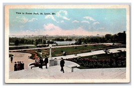 View In Forest Park St Louis Missouri UNP WB Postcard N19 - £1.39 GBP