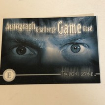 Twilight Zone Vintage Trading Card # Autograph Challenge Game Card E - £1.55 GBP