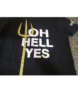 Gordon Ramsey Hell&#39;s Kitchen  T-Shirt  Size Medium Black Oh Hell Yes Logo  - $14.75 CAD
