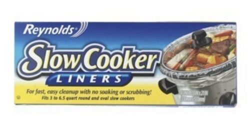 Reynolds Slow Cooker Liners 13"x 21" Round & Oval 3 - 6.5 Qrt Cookers 4 Per Box - £5.42 GBP