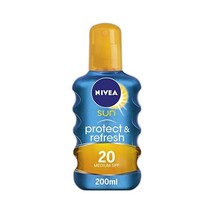 NIVEA SUN Cooling Suncream Spray SPF 20, Protect &amp; Refresh, 200 ml  - £46.98 GBP