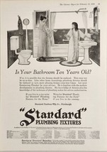 1921 Print Ad Standard Plumbing Fixtures Mom &amp; Daughter Bathroom Pittsburgh,PA - $20.91