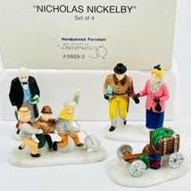 Dept 56 &quot;Nicholas Nickleby Characters&quot; Dickens Village Set of 4 Figures 1991 NIB - £15.29 GBP