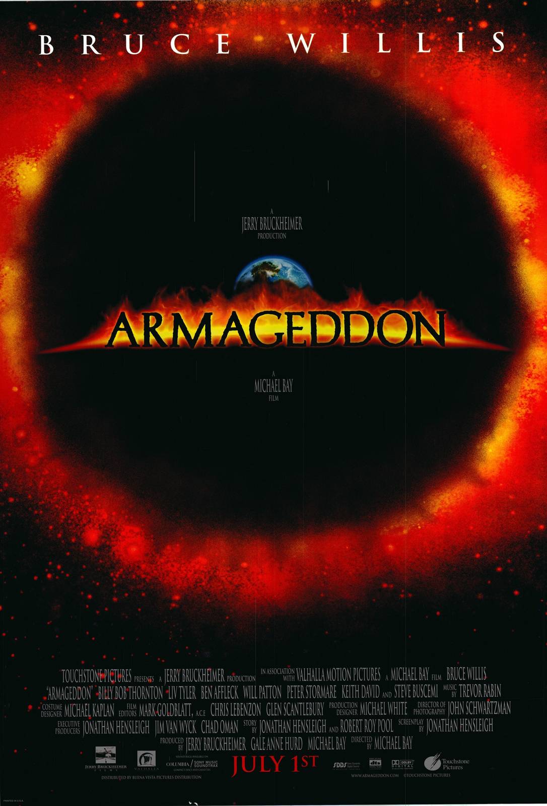 Primary image for Armageddon 1998 Original One Sheet Poster