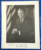 Senator Hubert Humphrey Facsimile Signed Card Stock Paper Photo 8x10 Black White - £5.12 GBP