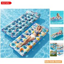 Heavy Duty 2 Pack Pool Rafts - Inflatable Float Mats for Pool Parties &amp; ... - $52.42