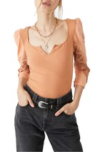 Free People brunch date top in Peached Copper - size S - £38.50 GBP