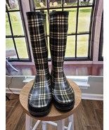 Women Multi Color Rain Boots - Size 9 - $15.45