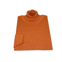 Men PRINCELY Turtle neck Sweater From Turkey Soft Merinos Wool 1011-80 Rust image 3
