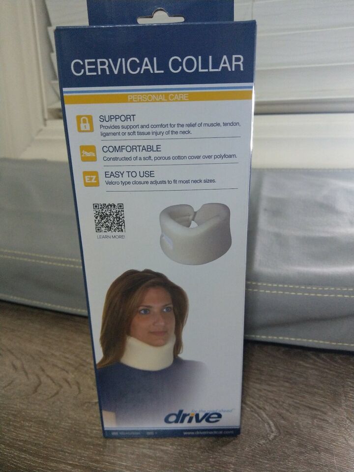 Drive Medical Cervical Collar White, New - $14.73