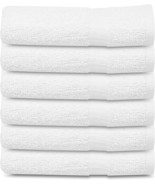 1 pcs - Bath Towels 6 Pack &quot;22x44&quot; White Cotton Towel Set Bath Pool Gym  - £35.39 GBP